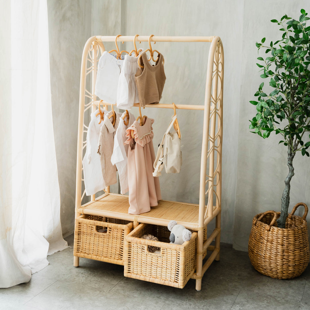 Belle Clothes Rack with 2 Drawers