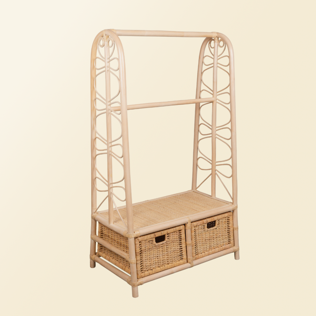 Belle Clothes Rack with 2 Drawers