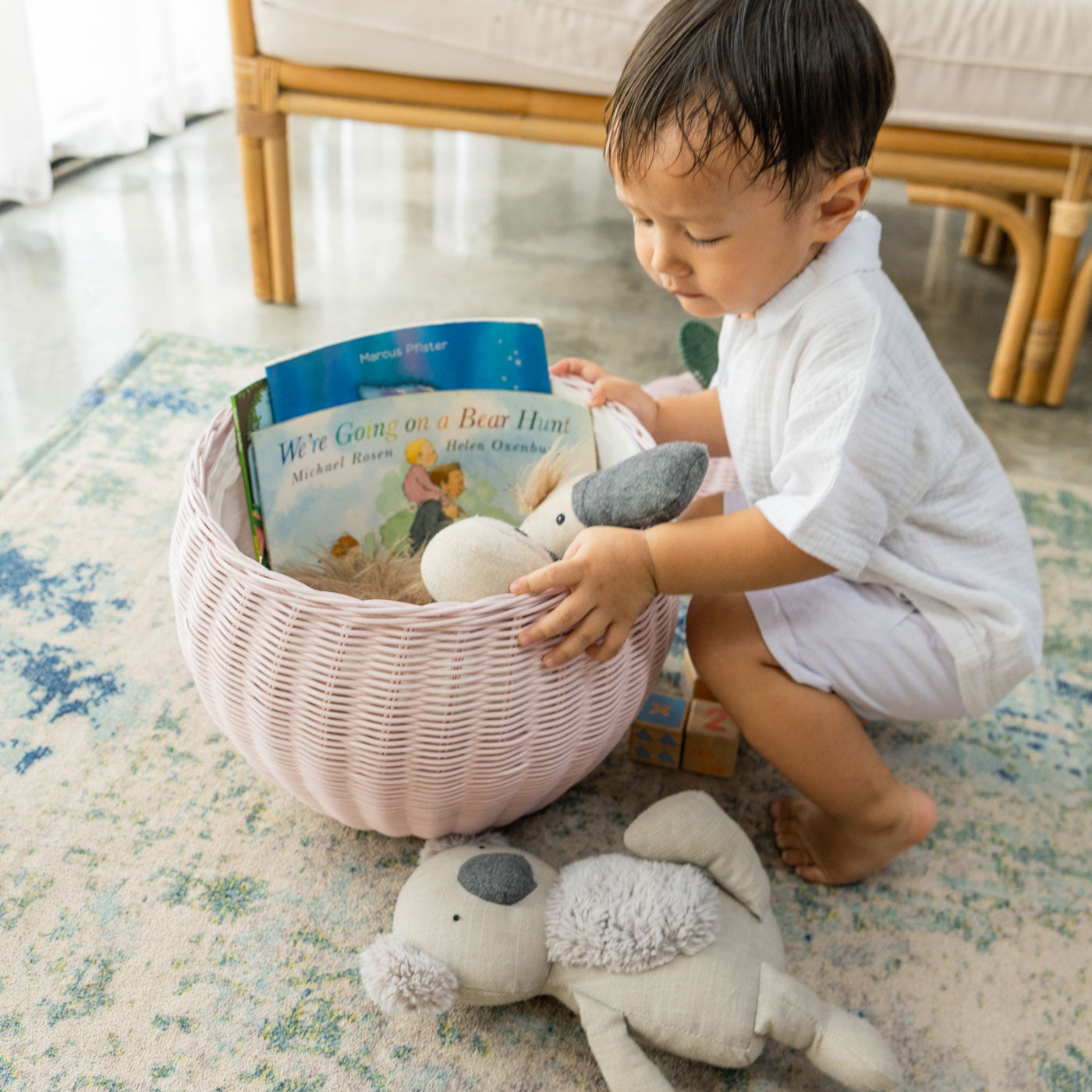 Apple Storage Basket Medium - Pink