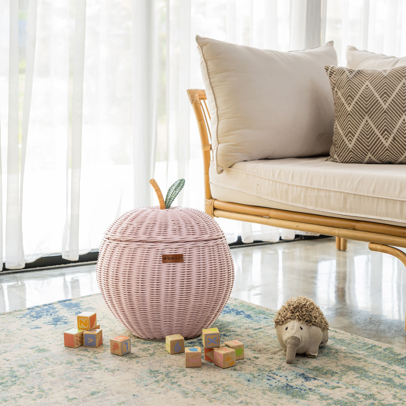 Apple Storage Basket Medium - Pink