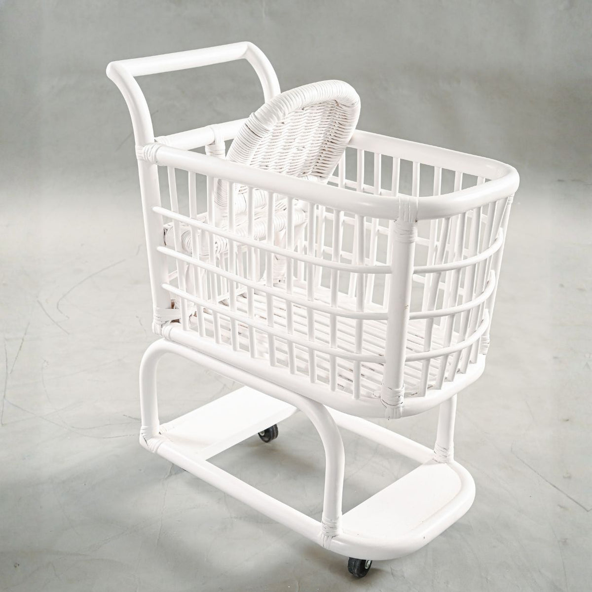 Kids Shopping Cart - White