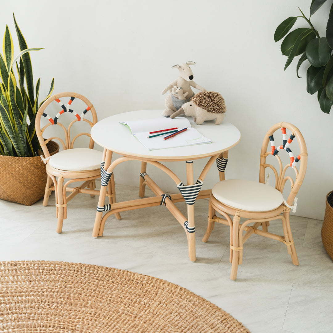 Aulia Kids Table (Medium) & Set of 2 Quentin Kids Chairs