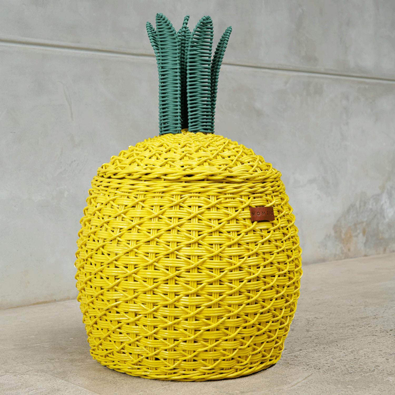 Pineapple Storage Basket Medium - Yellow