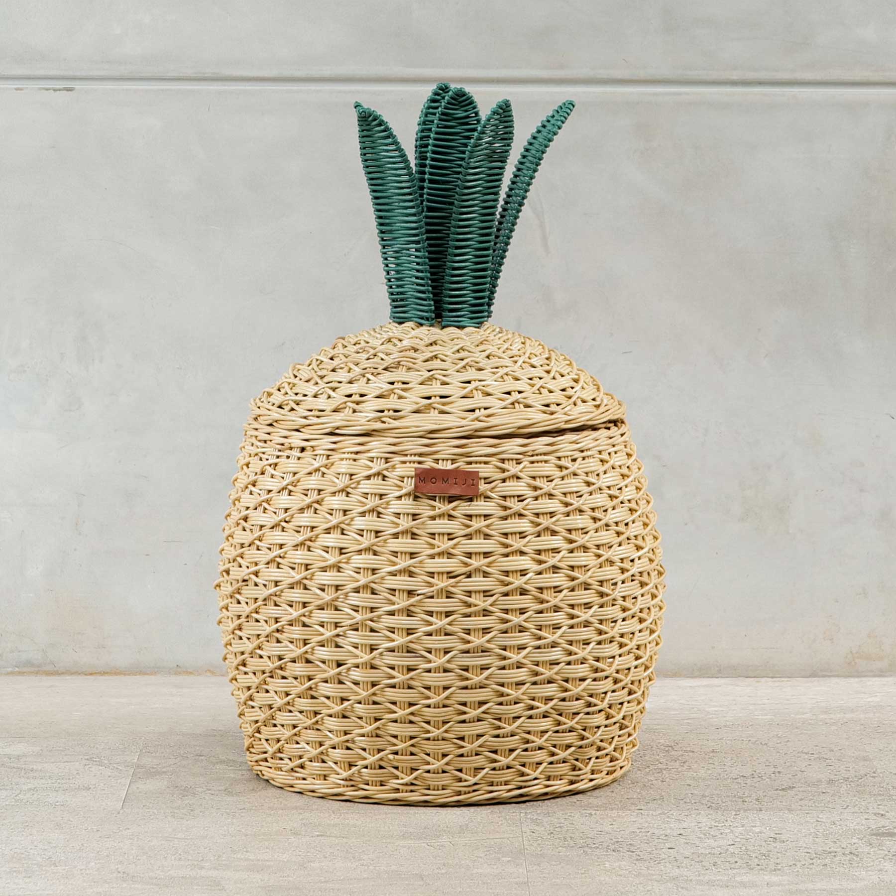 Pineapple Storage Basket Medium - Natural
