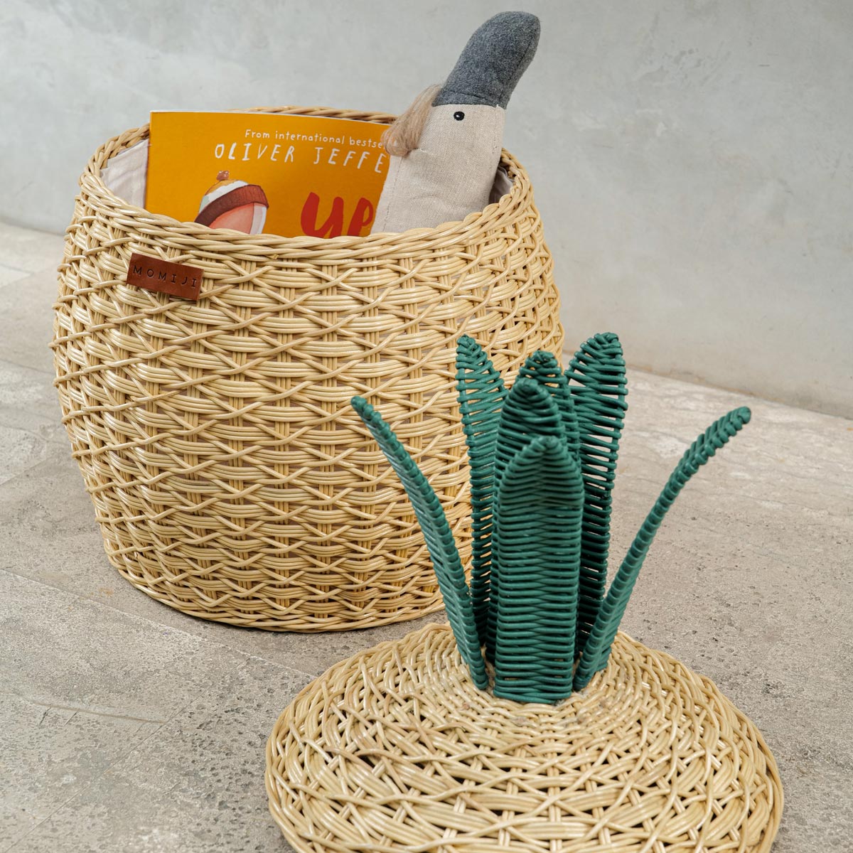 Pineapple Storage Basket Medium - Natural
