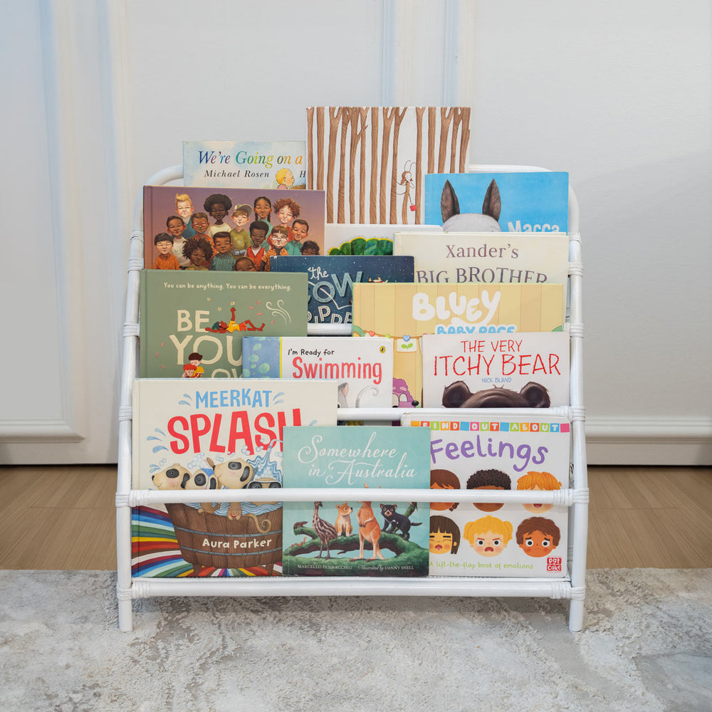 Elena Kids Montessori Bookshelf - White