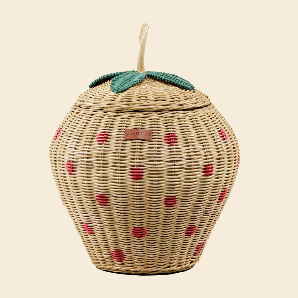 Strawberry Wicker Basket