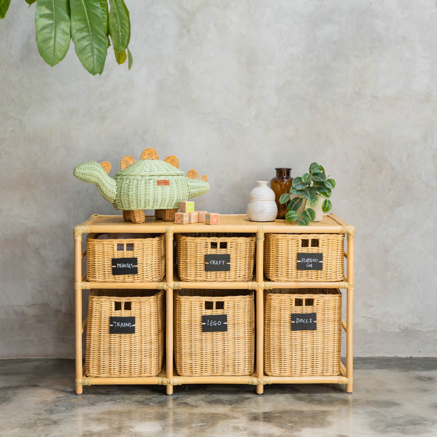 Graha Montessori Storage Shelf with Baskets
