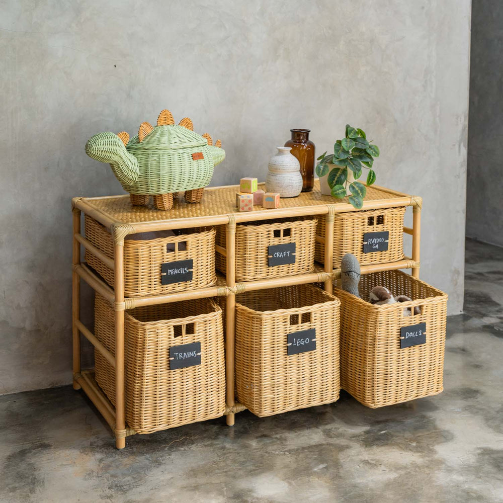 Graha Montessori Storage Shelf with Baskets