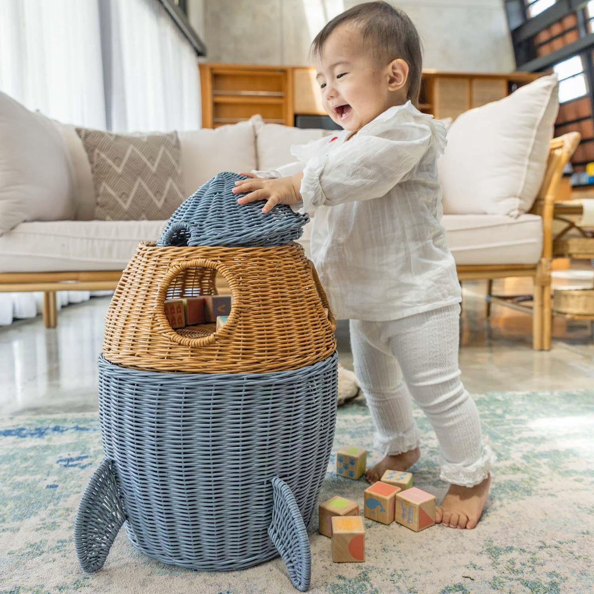 Spaceship 3 Tier Storage Basket