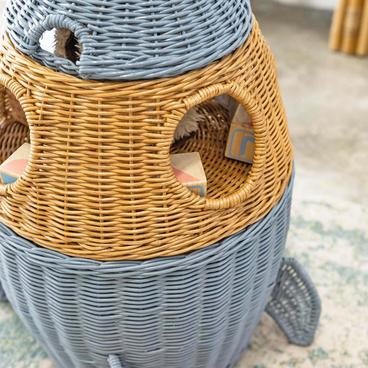 Spaceship 3 Tier Storage Basket