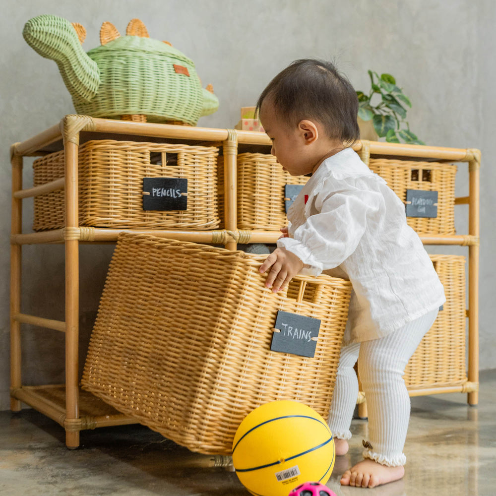 Graha Montessori Storage Shelf with Baskets