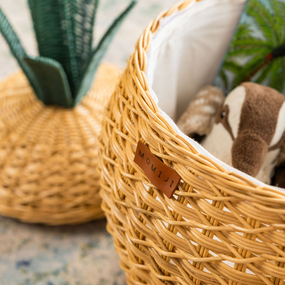 Pineapple Storage Basket Medium - Natural