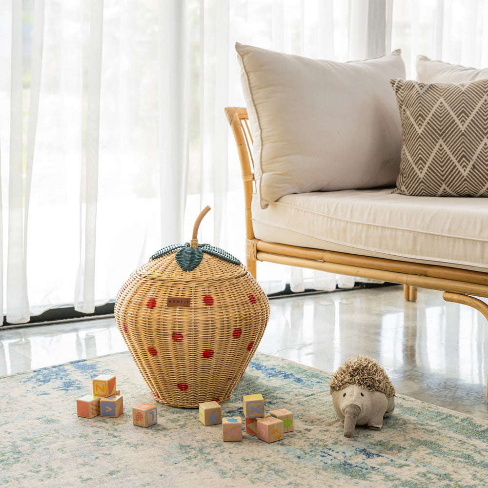 Strawberry Wicker Basket