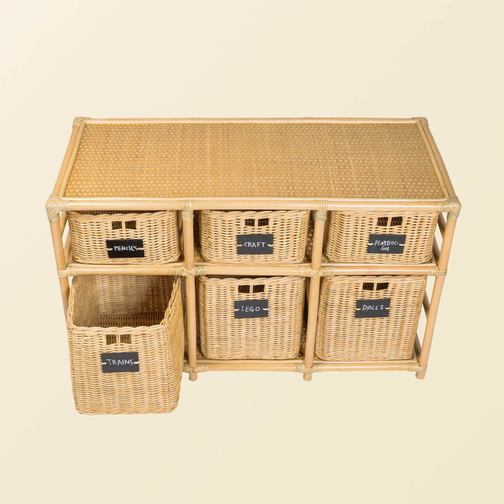 Graha Montessori Storage Shelf with Baskets