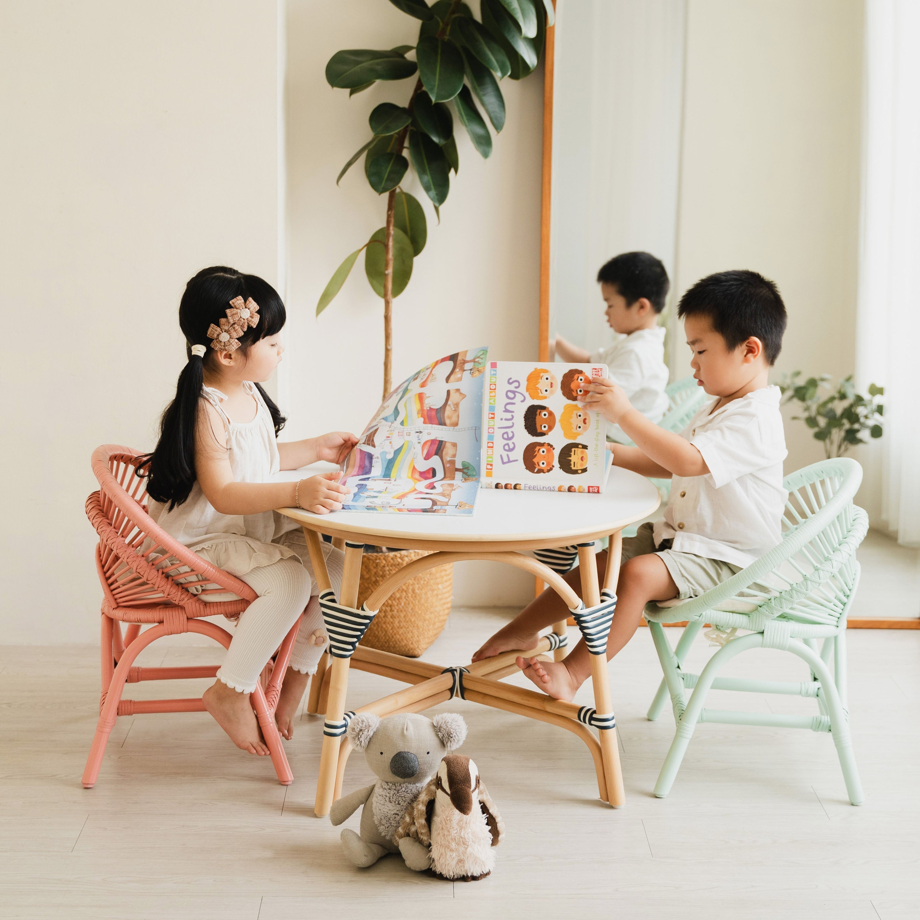 Maya Kids Chair - Peach Pink
