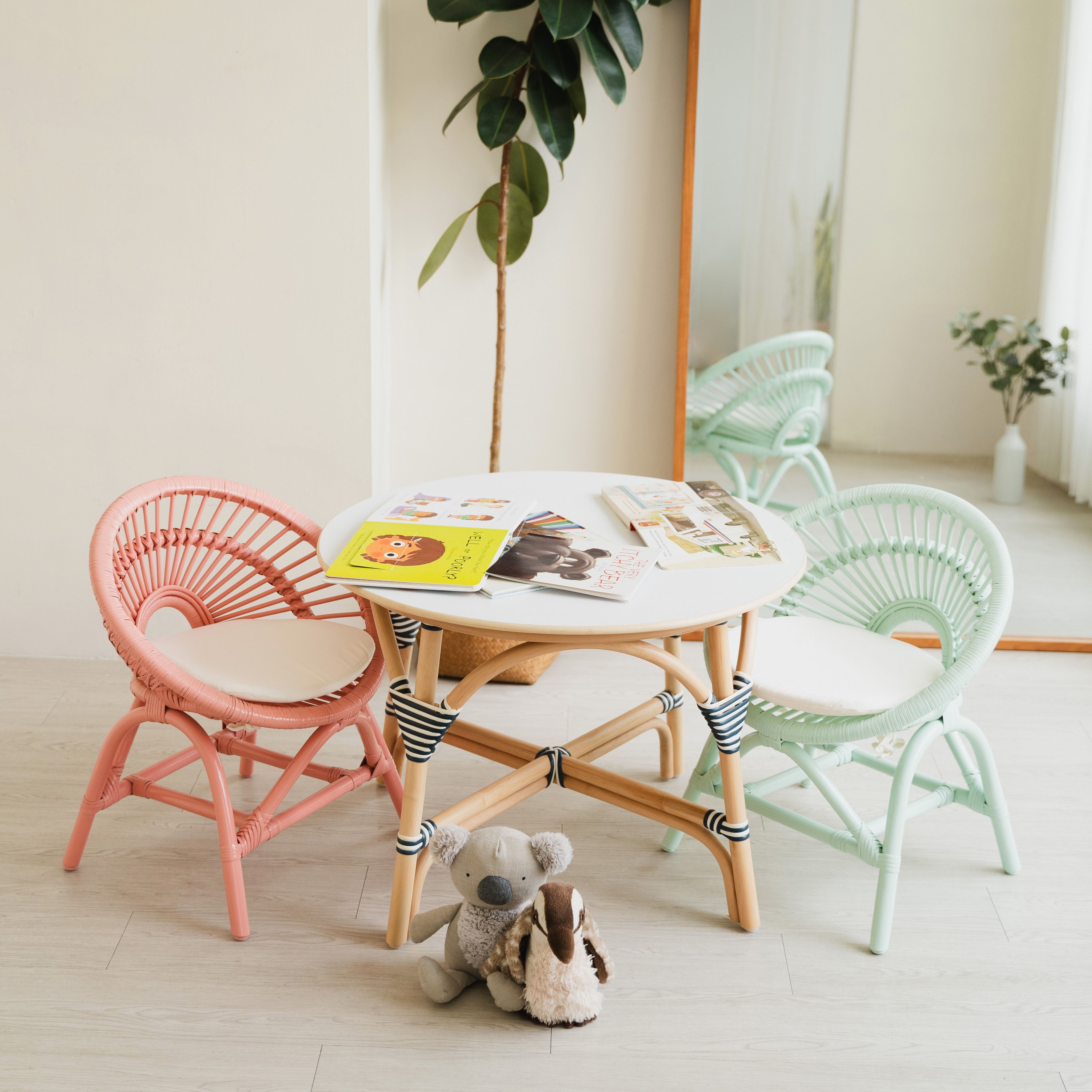 Maya Kids Chair - Peach Pink