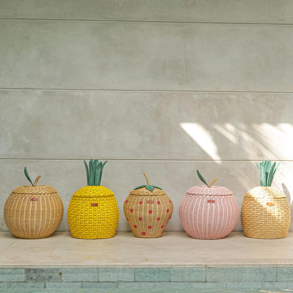 Strawberry Wicker Basket