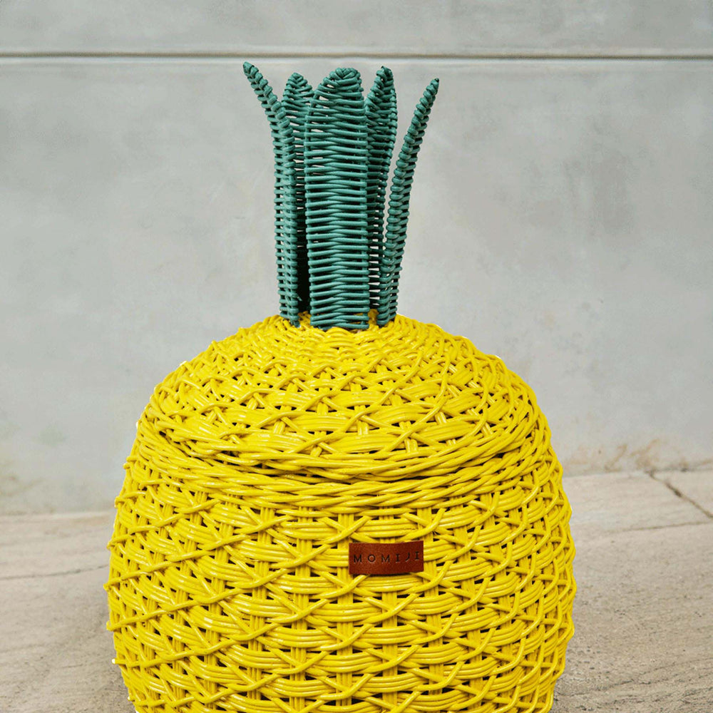 Pineapple Storage Basket Medium - Yellow