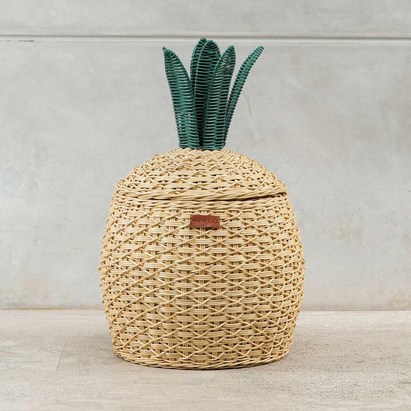 Pineapple Storage Basket Medium - Natural