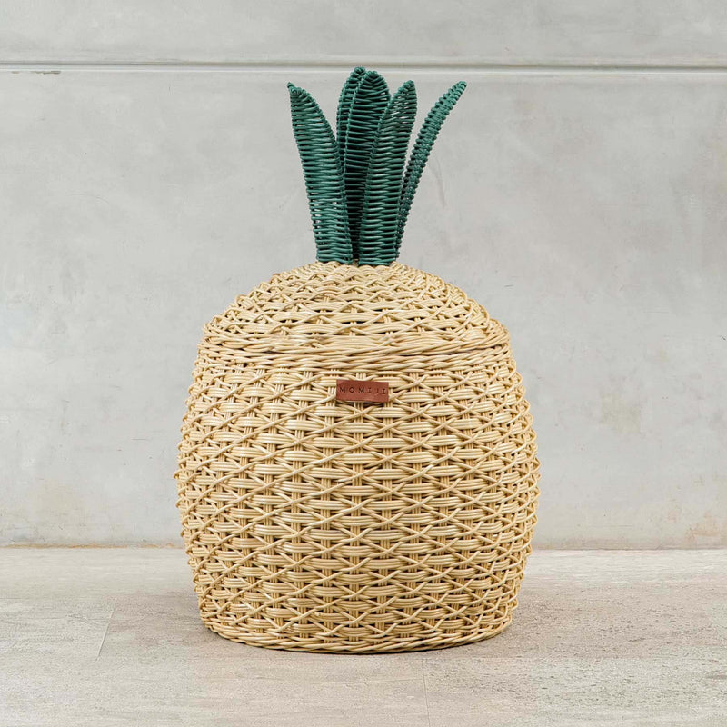 Pineapple Storage Basket Medium - Natural