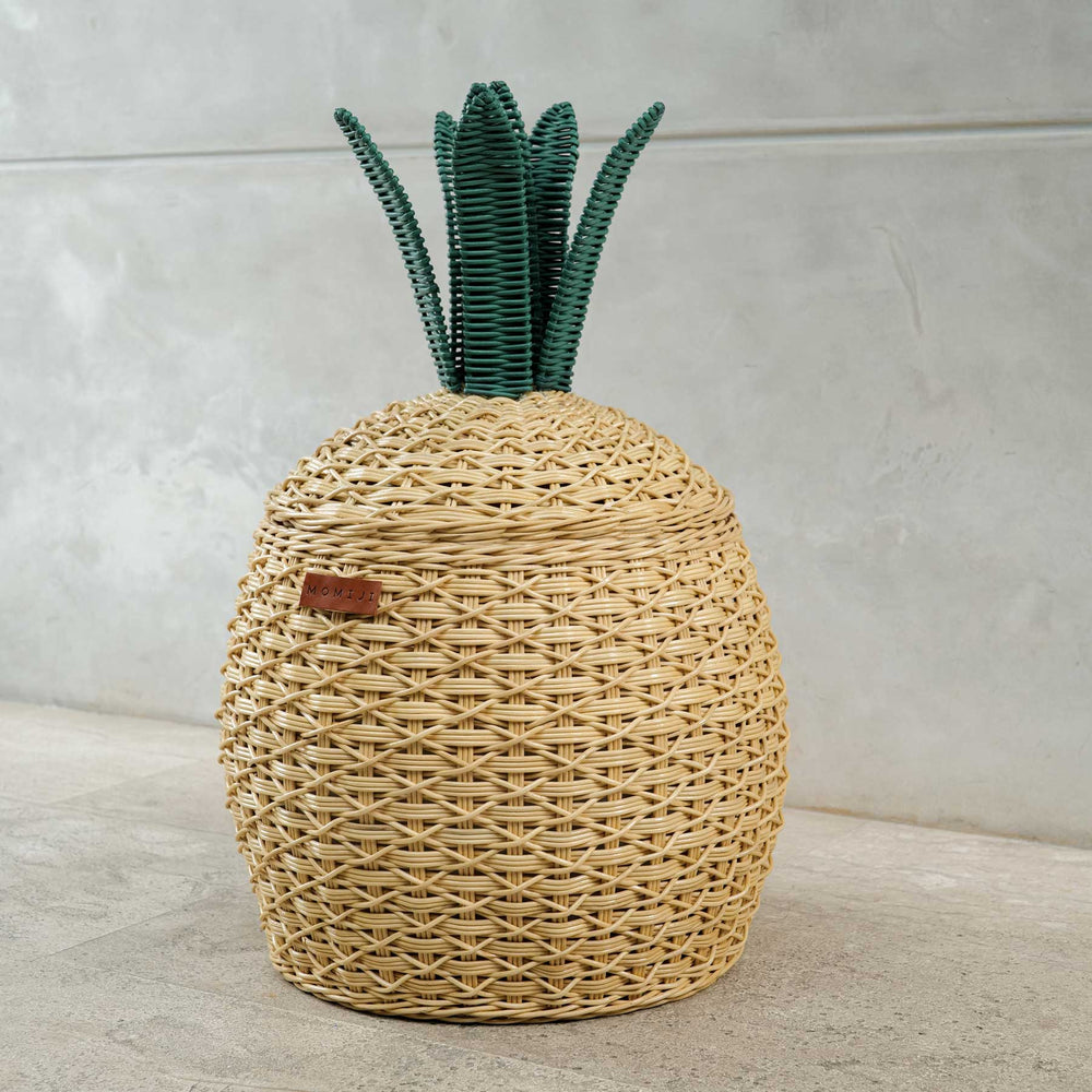 Pineapple Storage Basket Medium - Natural