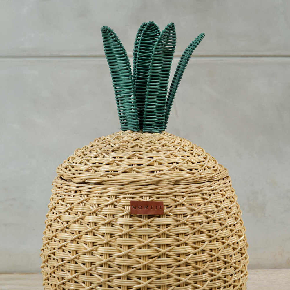 Pineapple Storage Basket Medium - Natural