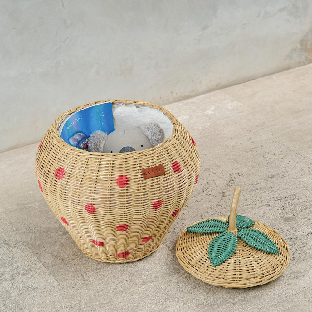 Strawberry Wicker Basket