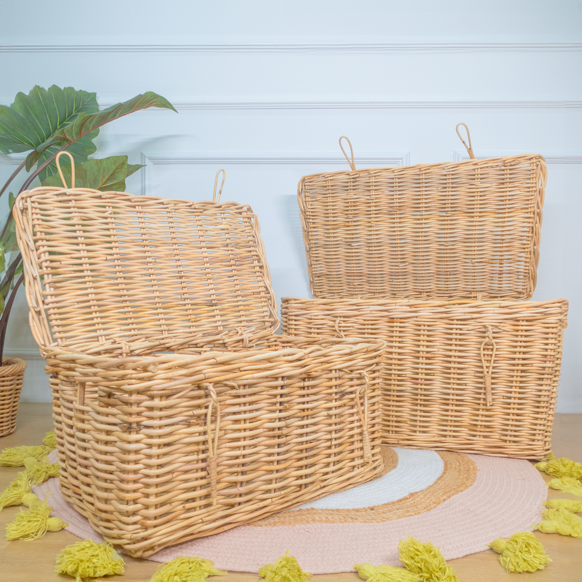 Wicker Storage Trunk